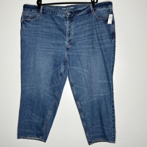 New Old Navy High-Waisted Button-Fly Slouchy Cropped Jeans Women's Plus Size 26 - Picture 1 of 8